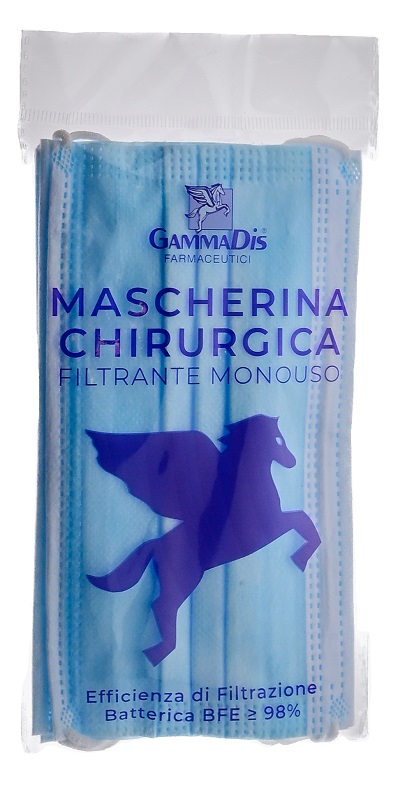 MASCHERINA CHIRURGICA 3 PEZZI GAMMADIS - goldeneffe.it