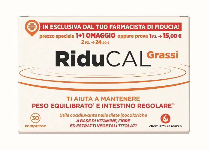 RIDUCAL GRASSI 30 COMPRESSE - goldeneffe.it