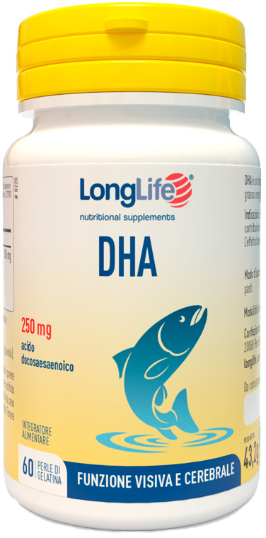 LONGLIFE DHA 250 MG 60 PERLE - goldeneffe.it