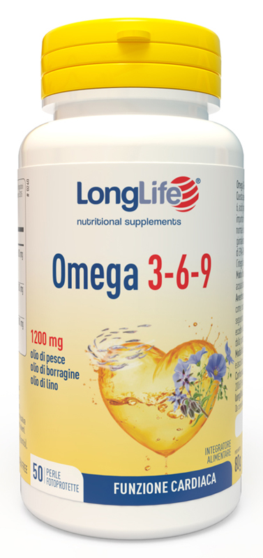 LONGLIFE OMEGA 3-6-9 50 PERLE FOTOPROTETTE - goldeneffe.it