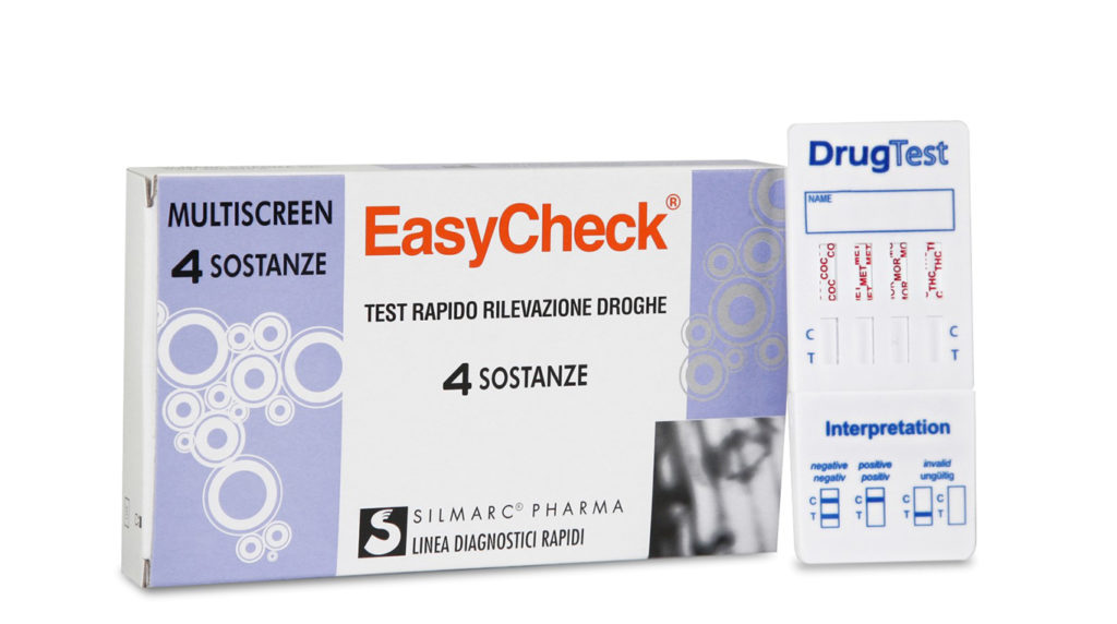 TEST RAPIDO SINGOLO O MULTIPLO PER RIVELAZIONE USO DI DROGHE STRIP EASYCHECK 4 SOSTANZE C - goldeneffe.it