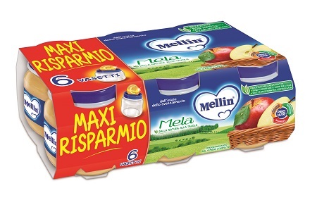 MELLIN OMOGENEIZZATO MELA 100 G 6 PEZZI - goldeneffe.it