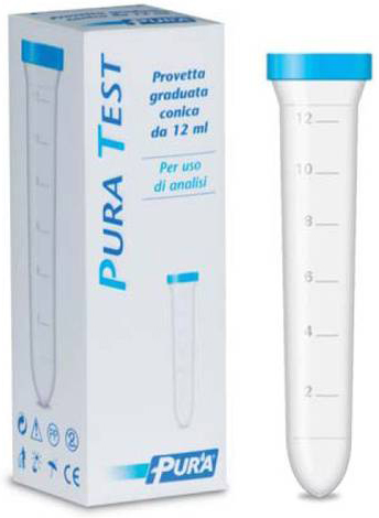 PROVETTA PER URINE PURA TEST GRADUATA CONICA 12 ML - goldeneffe.it