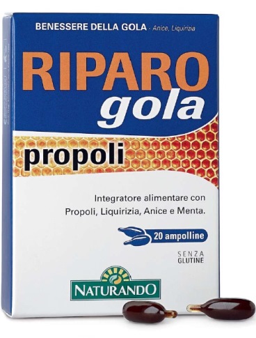 RIPARO GOLA PROPOLI 20 AMPOLLE BEVIBILI - goldeneffe.it