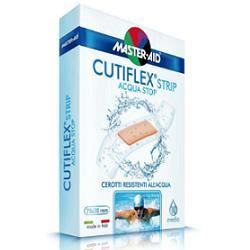 CEROTTO MASTER-AID CUTIFLEXMED STRIP TRASPARENTE IMPERMEABILE SUPPORTO IN POLIURETANO SUPER 10 PEZZI - goldeneffe.it