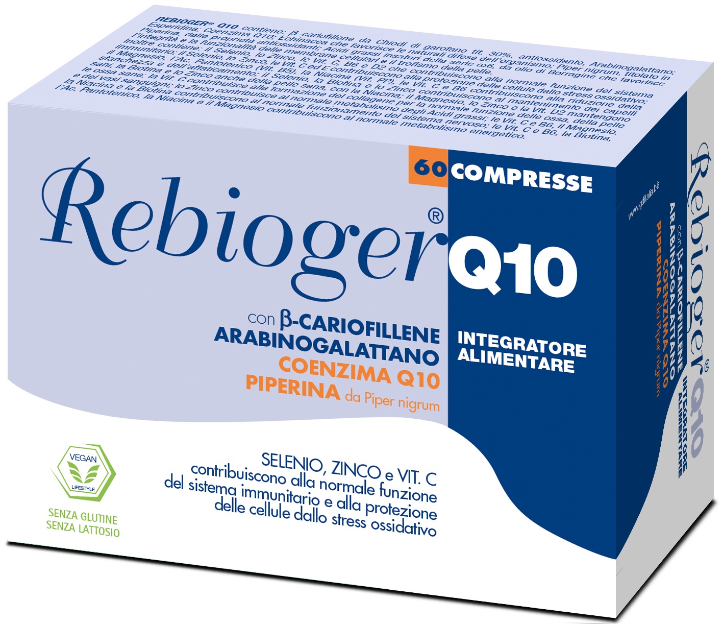 REBIOGER Q10 60 COMPRESSE - goldeneffe.it