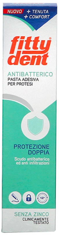 FITTYDENT ANTIBATTERICO PASTA ADESIVA DENTIERA NUOVA FORMULA40 G - goldeneffe.it