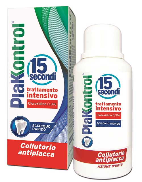 PLAKKONTROL 15 SECONDI COLLUTORIO 250 ML - goldeneffe.it