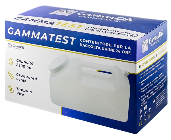 CONTENITORE STERILE PER LA RACCOLTA URINA GAMMASI 24H 2500 ML GAMMADIS - goldeneffe.it