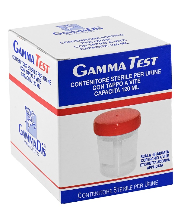CONTENITORE STERILE PER LA RACCOLTA URINA 120 ML GAMMADIS - goldeneffe.it
