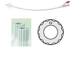 CATETERE VESCICALE IN SILICONE PROFILCATH PLUS SCANALATO 2 VIE CH14 LUNGHEZZA 31 CM PUNTA CILINDRICA 2 FORI CONTRAPPOSTI PALLONCINO 5 ML 1 PEZZO - goldeneffe.it