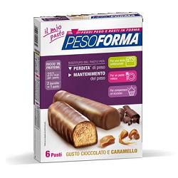 PESOFORMA BARRETTA CIOCCOLATO CARAMELLO 12 X 31 G - goldeneffe.it