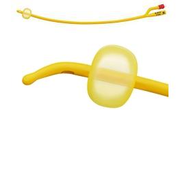 CATETERE FOLEY A MEDIA PERMANENZA  RUSCH GOLD PLUS A 2 VIE IN SILKOLATEX LATTICE-SILICONE PER ADULTO CH14 LUNGHEZZA 40 CM PUNTA CILINDRICA A 2 FORI PALLONCINO 5-15 ML 1 PEZZO - goldeneffe.it