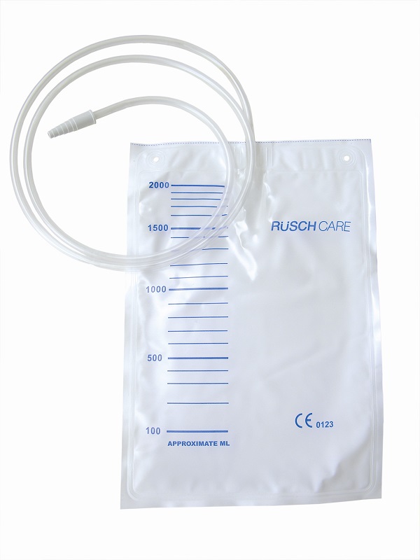 SACCA DI RACCOLTA URINA DA LETTO MONOUSO NON STERILE CAPACITA' 2000 ML CON TUBO DI RACCORDO LUNGHEZZA 90 CM DIAMETRO 5X7 MM VALVOLA DI NON RITORNO 1 GANCIO 30 PEZZI - goldeneffe.it