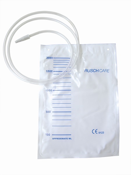 SACCA DI DRENAGGIO LETTO PER INCONTINENZA 2000ML IN PVC CON TUBO DI RACCORDO 90CM DIAMETRO 5X7MM MONOUSO 30 PEZZI - goldeneffe.it