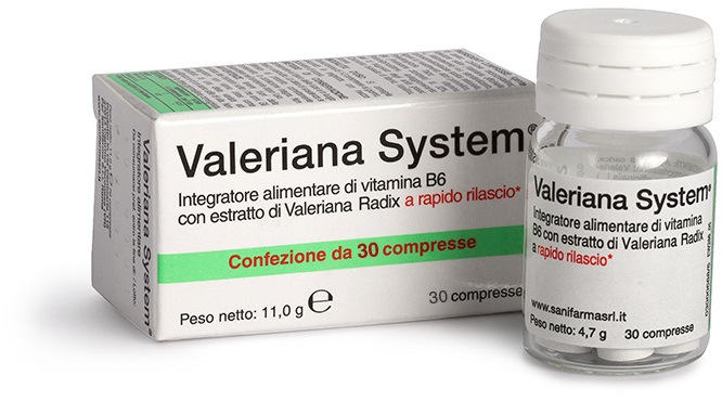 VALERIANA SYSTEM 30 COMPRESSE - goldeneffe.it