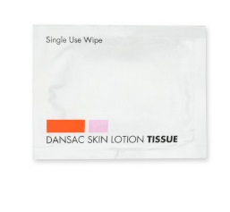 DANSAC SALVIETTA CON LOZIONE IGIENIZZANTE AREA PERISTOMALE 50 PEZZI - goldeneffe.it