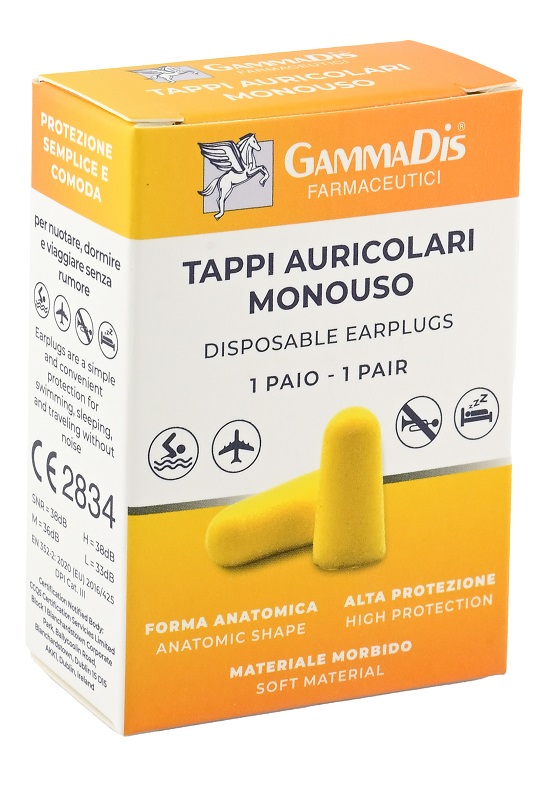 TAPPO AURICOLARE EAR GOMMAPIUMA 2 PEZZI GAMMADIS - goldeneffe.it