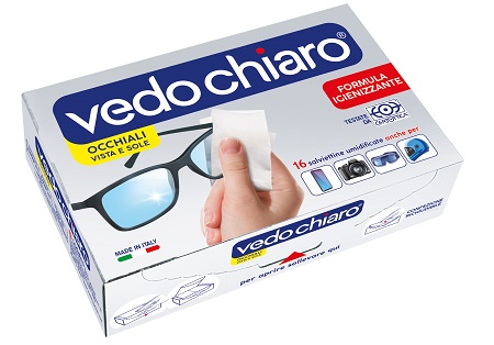 VEDOCHIARO OCCHIALI 16 SALVIETTE UMIDIFICATE - goldeneffe.it