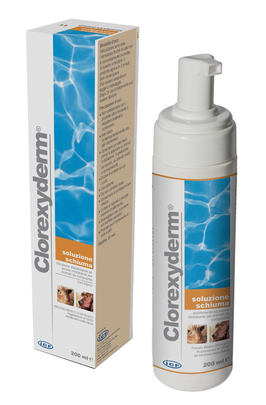 CLOREXYDERM SOLUZIONE SCHIUMA 200 ML - goldeneffe.it