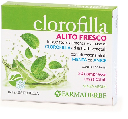 CLOROFILLA BREATH PURIFING 30 COMPRESSE MASTICABILI - goldeneffe.it