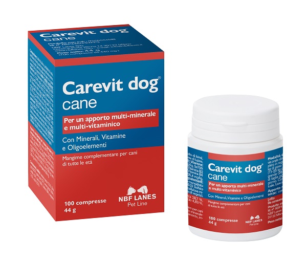 CAREVIT DOG FLACONE 100 COMPRESSE APPETIBILI - goldeneffe.it