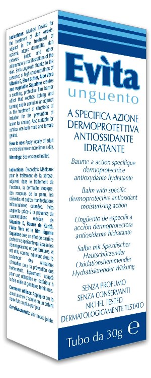 EVITA UNGUENTO A SPECIFICA AZIONE DERMOPROTETTIVA ANTIOSSIDANTE IDRATANTE 30 ML - goldeneffe.it