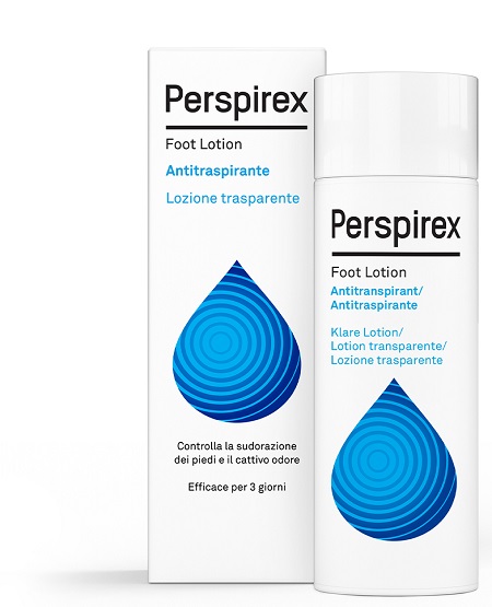 PERSPIREX FOOT LOTION ANTITRASPIRANTE LOZIONE TRASPARENTE SUDORAZIONE E CATTIVO ODORE PIEDI 100 ML - goldeneffe.it