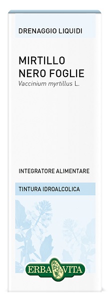 MIRTILLO NERO FOGLIE TINTURA IDROALCOLICA 50 ML EBV - goldeneffe.it