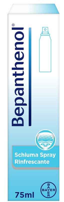 SCHIUMA SPRAY RINFRESCANTE BEPANTHENOL 75ML - goldeneffe.it