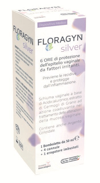 FLORAGYN SILVER SCHIUMA VAGINALE CON ARGENTO COLLOIDALE 50 ML - goldeneffe.it
