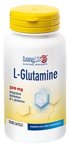 LONGLIFE L-GLUTAMINE 100 CAPSULE DI GELATINA DA 620 MG - goldeneffe.it
