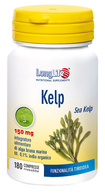 LONGLIFE KELP ALGA BRUNA 180 COMPRESSE - goldeneffe.it