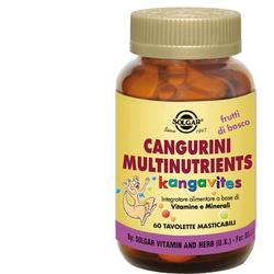 CANGURINI MULTINUTRIENTS FRUTTI BOSCO 60 COMPRESSE - goldeneffe.it