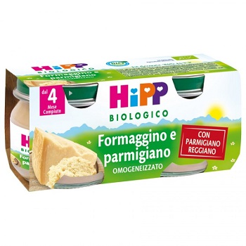HIPP BIO OMOGENEIZZATO FORMAGGINO AI TRE FORMAGGI 2X80 G - goldeneffe.it