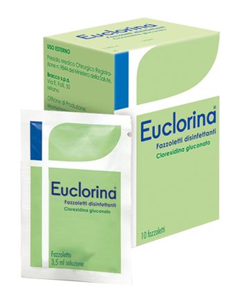 DISINFETTANTE FAZZOLETTO PER MEDICAZIONE EUCLORINA 10 PEZZI - goldeneffe.it