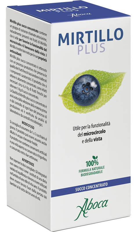 MIRTILLO PLUS SUCCO CONCENTRATO 100 ML - goldeneffe.it