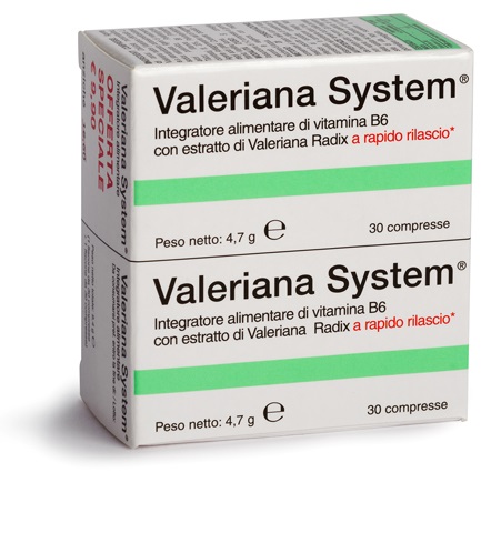 VALERIANA SYSTEM 30 COMPRESSE + 30 COMPRESSE - goldeneffe.it
