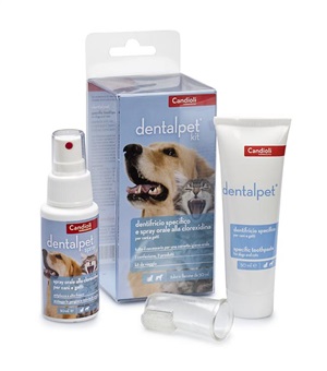 DENTALPET KIT DENTIFRICIO 50ML+SPRAY ORALE 50ML+1 DITALE - goldeneffe.it