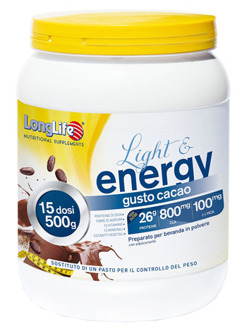 LONGLIFE LIGHT & ENERGY CACAO 500 G - goldeneffe.it