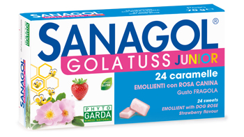 SANAGOL GOLA TUSS JUNIOR FRAGOLA 24 CARAMELLE - goldeneffe.it