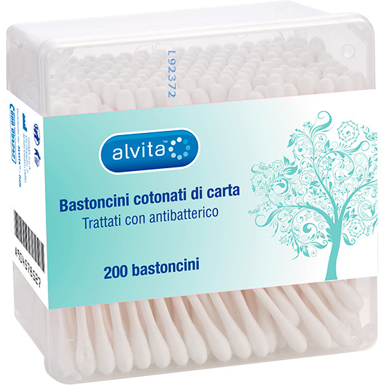 ALVITA BASTONCINI COTONATI DI CARTA 200 PEZZI - goldeneffe.it