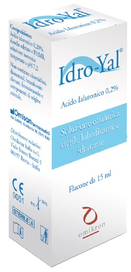IDRO-YAL SOLUZIONE OFTALMICA LUBRIFICANTE IDRATANTE ACITO IALURONICO 0,2% 15 ML - goldeneffe.it
