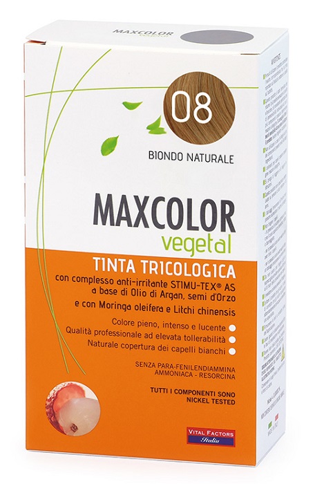 MAX COLOR VEGETAL 08 TINTURA 140 ML - goldeneffe.it
