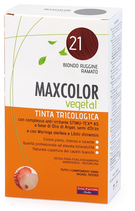 MAX COLOR VEGETAL 21 TINTURA 140 ML - goldeneffe.it