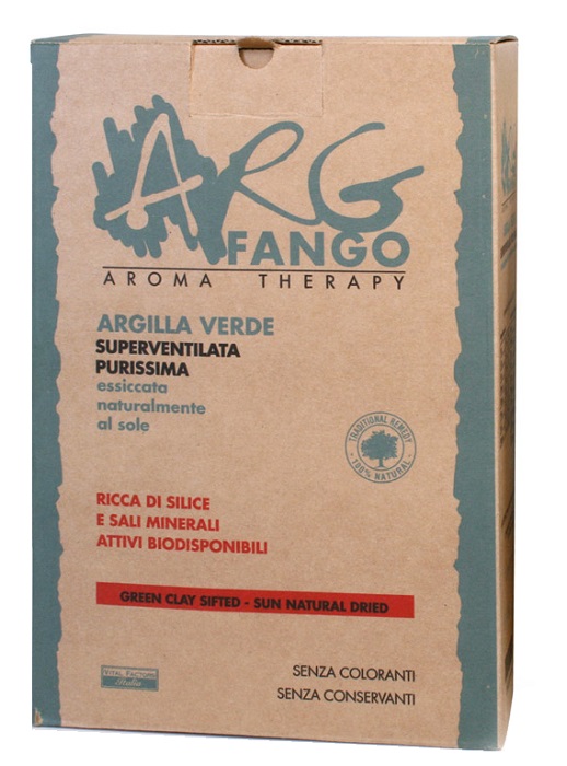ARGFANGO AROMA THERAPY ARGILLA VERDE SUPERVENTILATA PURISSIMA 1 KG - goldeneffe.it