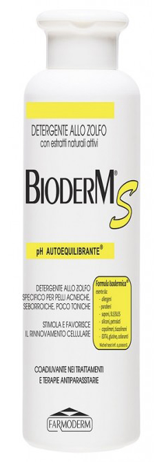 BIODERM S ANTIACNE ANTISEBO 250 ML - goldeneffe.it