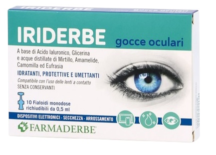 IRIDERBE GOCCE OCULARI MONODOSI 10 FLACONCINI DA 0,5ML - goldeneffe.it
