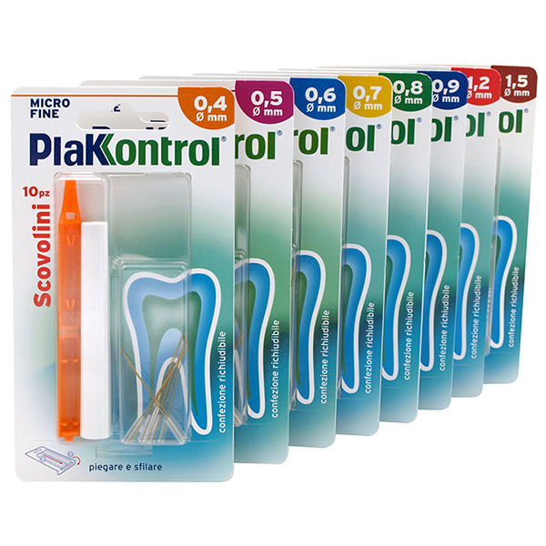 PLAKKONTROL MINIGRIP SCOVOLINO 0,8 MM 10 PEZZI - goldeneffe.it