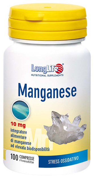 LONGLIFE MANGANESE 10 MG 100 COMPRESSE - goldeneffe.it